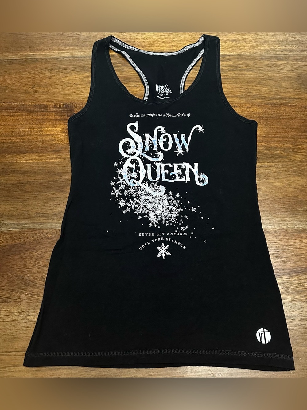 Raw Threads Elsa Inspired Snow Queen Racerback Tank XS